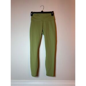 Fabletics PowerHold High Waisted Leggings Olive Green Womens Size XS Compression